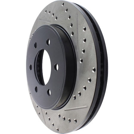 Centric Parts Sport Drilled/Slotted Brake Rotor, 127.65100L 127.65100L